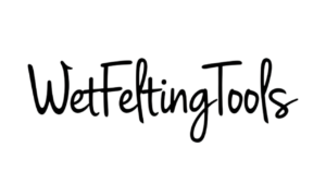 Wet felting tools brand logo by Elena Ustinova for handmade felting tools and fiber art equipment