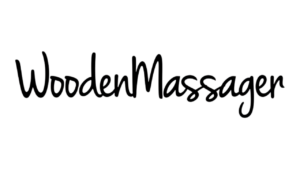 Wooden massagers brand logo by Elena Ustinova for handmade wooden massage and body care tools